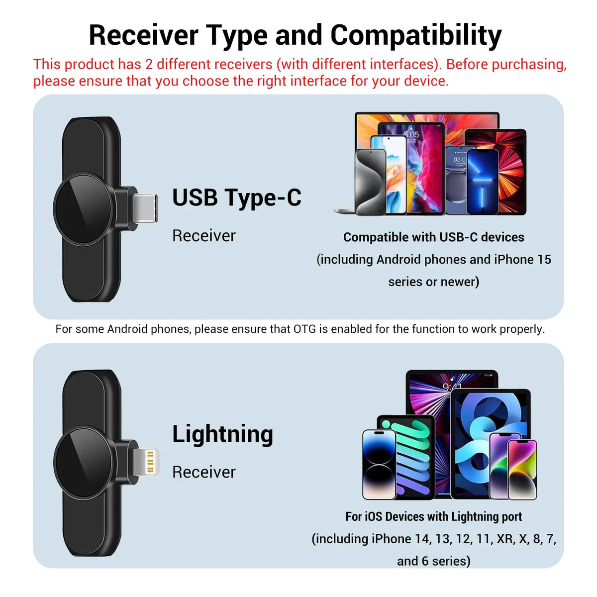 Portable Wireless Lavalier Microphone, 1 Set Professional Wireless Collar Clip Mic for Iphone & Android Phone, Plug-Play Lapel Mic for Video Recording, Teaching, Interviews, Podcast, Tiktok & Vlog, Gift